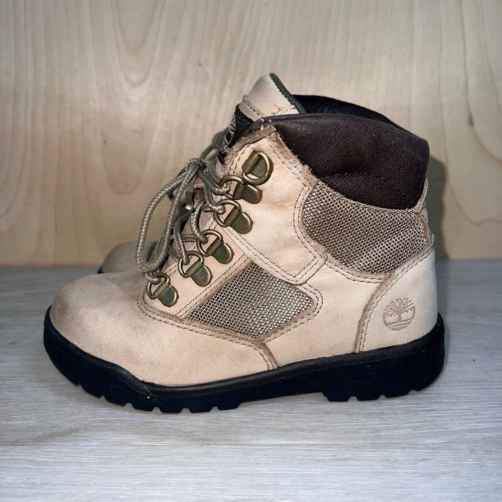 Timberland Field Boots Tan Leather A1026 Toddler 13